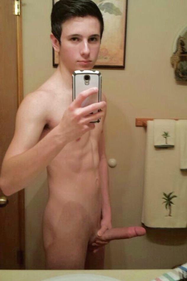 Big dick nude guy mirror selfies