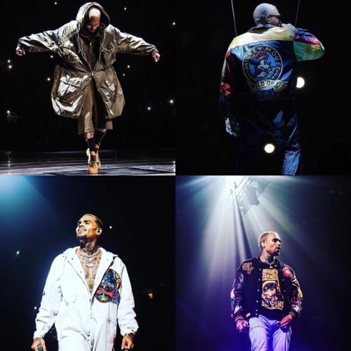 officialchrisbrownfashion:  The Party Tour has come to an end, each show to seem to have its own special quality. I’m so proud to be a fan of someone who puts his all in his work and pleases his fans. As I stated earlier, here are my fave looks from