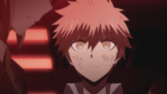 I just love the stares Naegi gives to Mitarai after having learned of the brainwashing videos