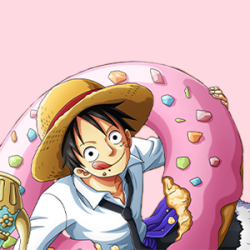 Onepiecequotes:  Luffy In Soft Pink Icons Requested By @Piratesofheart