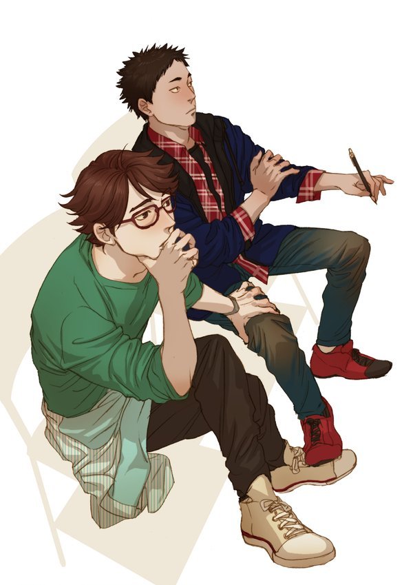 miss-cigarettes:  오이이와 대학수업중 || 나난 [@Nunnunanan] || pixiv※Permission