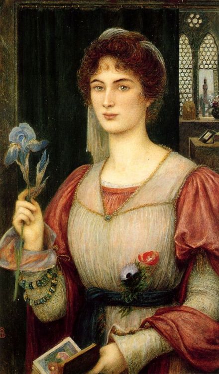 A Florentine Lily by Marie Spartali Stillman, c. 1885-1890