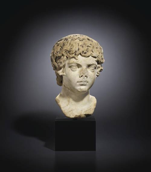 thatshowthingstarted:Roman Marble Portrait Bust of the Young Caracalla,Severan Period, Circa 196-204