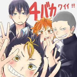 haikyuu-blog:  HQlog.1 by みじんこ 4 idiots