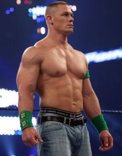 davidmuhn:  John Cena showing bulge in his jean shorts