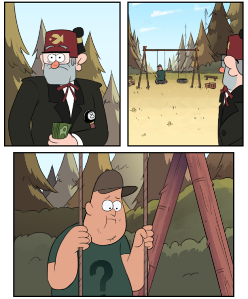“Happy Father’s Day, Mr. Pines.”“Yeah, yeah, now get back to work.”