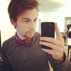 anthonygrey:  My first (non cosplay related) bow tie!  Congratulations on your first (non cosplay related) bow tie!