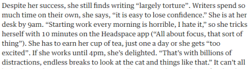 lesmiserabelles:if this sarah waters interview isn’t THE biggest writing mood (x)