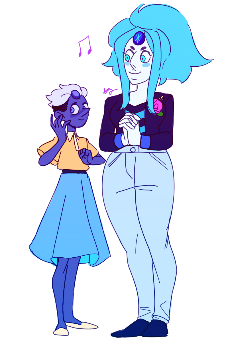 purpleorange:  Wedding Planners for gemsona july prompt! night blue and star are