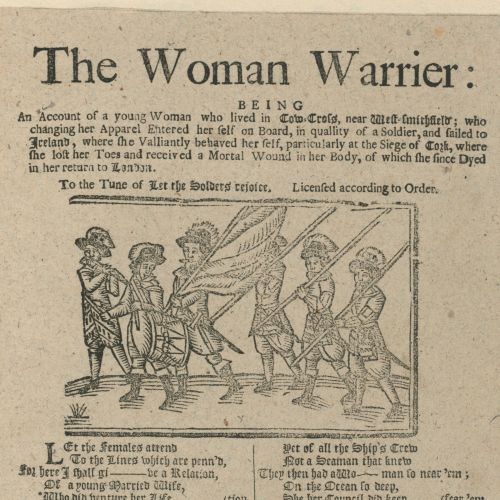 The woman warrier: being an account of a young woman who lived in Cow=cross, near Westsmithfield, 16