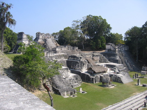 The North Acropolis at Tikal (Guatemala) was first built around 250 BC, and many other buildings wer