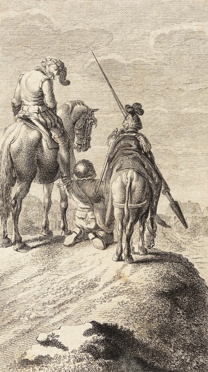 Daniel Berger, (Germany, Berlin, 1744-1824): Leben und Thaten des weissen Junkers Don Quixote von La Mancha (Life and Adventures of the Knight Don Quixote de la Mancha / L’ingénieux hidalgo Don Quichotte de la Manche); Nine etchings: Plate XVI, Plate