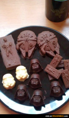 Cholates de Star Wars ¡Los quiero!