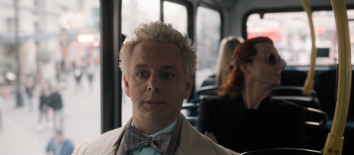In Episode One, Crowley And Aziraphale Ride The Bus Together, Avoiding Looking At Each Other, Not Sitting