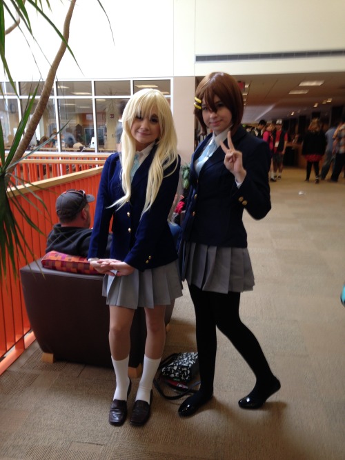 asami-sato:kirakirawaltz:Animarathon 2015Mugi is rinachur and Yui is me ;DOur K-on cosplays &lt;3