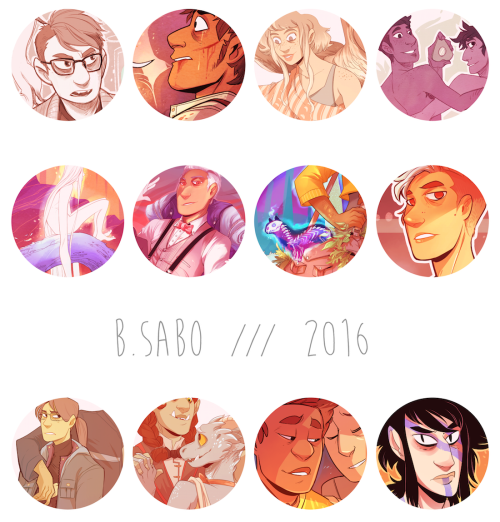 My 2016 art overview thing! I sometime put it in posts, but if you’re interested in sketches and oth