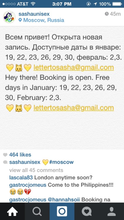 TRY NOT TO PANIC BUT SASHA HAS OPENINGSOkay maybe I’m the only one panicking (and why, I don