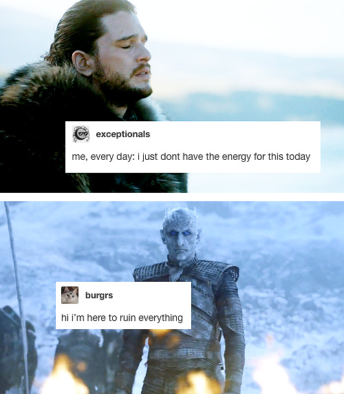 lady-feral: intoasylum: game of thrones [part 2] | text posts Is it possible that I am somehow both Arya and Brienne at any given moment? 