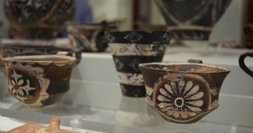greek-museums:Archaeological Museum of Heraklion:Luxury Kamares vessels from the palace of Phaistos.