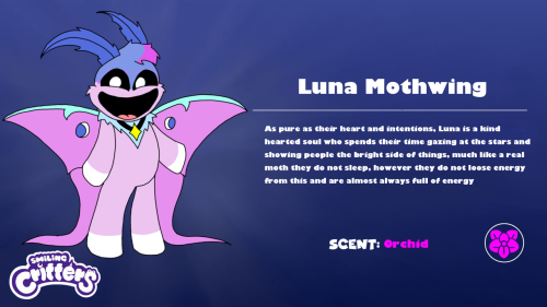 Lil Smiling Critters Oc I Made, Meet Luna!