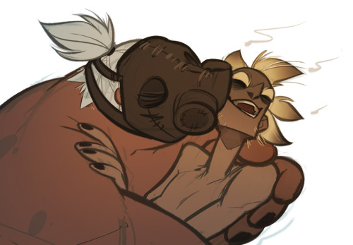 coconutmilkyway:mask smooches &lt;3 i love these two a lot and i want them to be happy oops