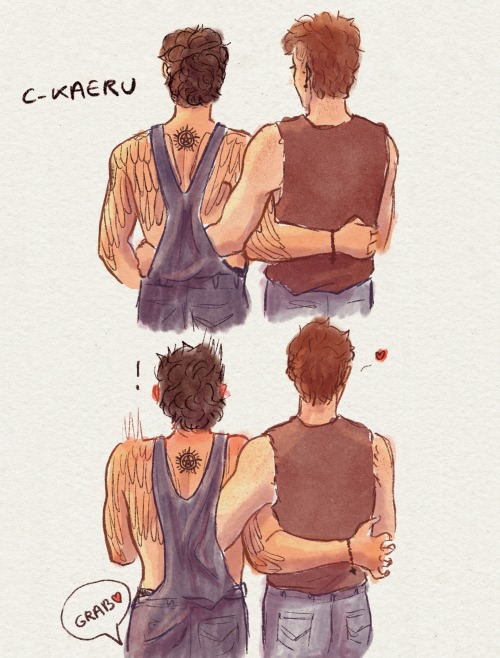 Fem!Dean and male!Cas fanart by screamingromeo. I've been looking for art  images like this for likea year. It's hard to find this gender-pairing  in fan-art : r/fandomnatural