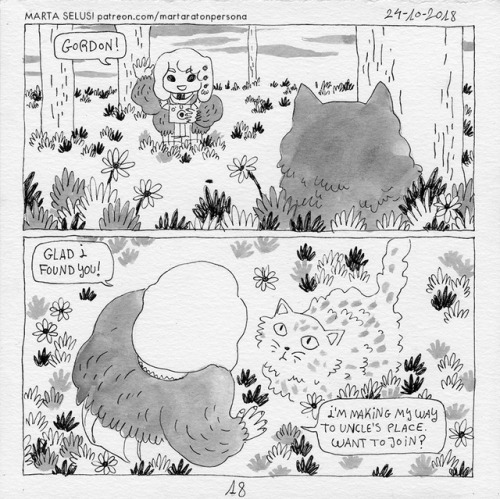 ratonpersona: Inktober PAGES 16-20. WINTER NIGHT, part 4: Gordon? —[PORTFOLIO] [PATREON] [COMM