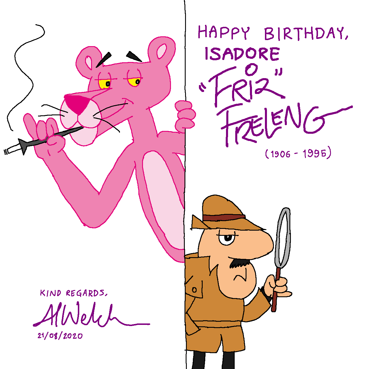 the pink panther and the inspector | Tumblr