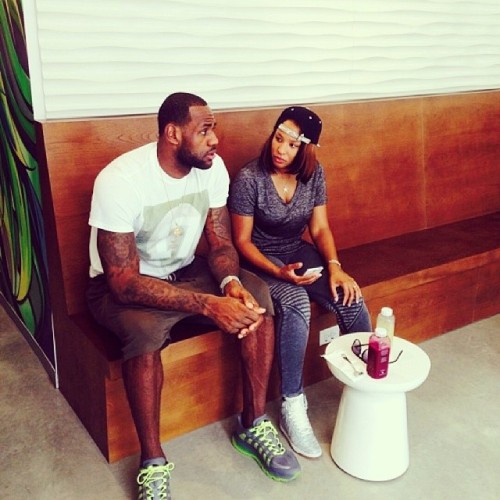 fuckyeahlbj:  @kingjames: #repost @thejuicespot. Chillin with the wife at her place of business. Beet Down Juice and Acai Bowl for me. The usual deal. #ItsALifeStyle #StriveForGreatness 