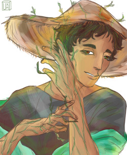 stellarspaceace:  matsukawa and hanamaki from cathy’s gorgeous modern witch au!!! according to the au, mattsun can only bud, and makki can only bloom.   