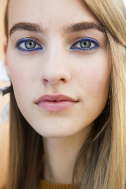 vogue:  Is blue the warmest color?If the fashion week runways have anything to say about it. 