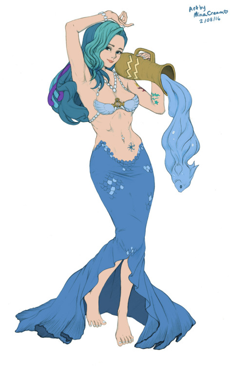 minacream:Finished design for the Zodiac Aquarius @amyfantasy figure! Cosplay Deviants will be launc