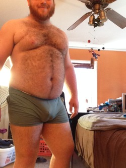 kabutocub:  fatpoke:  revengeofthebears:  knights-of-the-chubby-republic:  bye-bye-little-sebastian:  More of my wish list stuff! The mesh shorts were a little too see through so the front is cut off from you all. Glad I’ll have a speedo option now