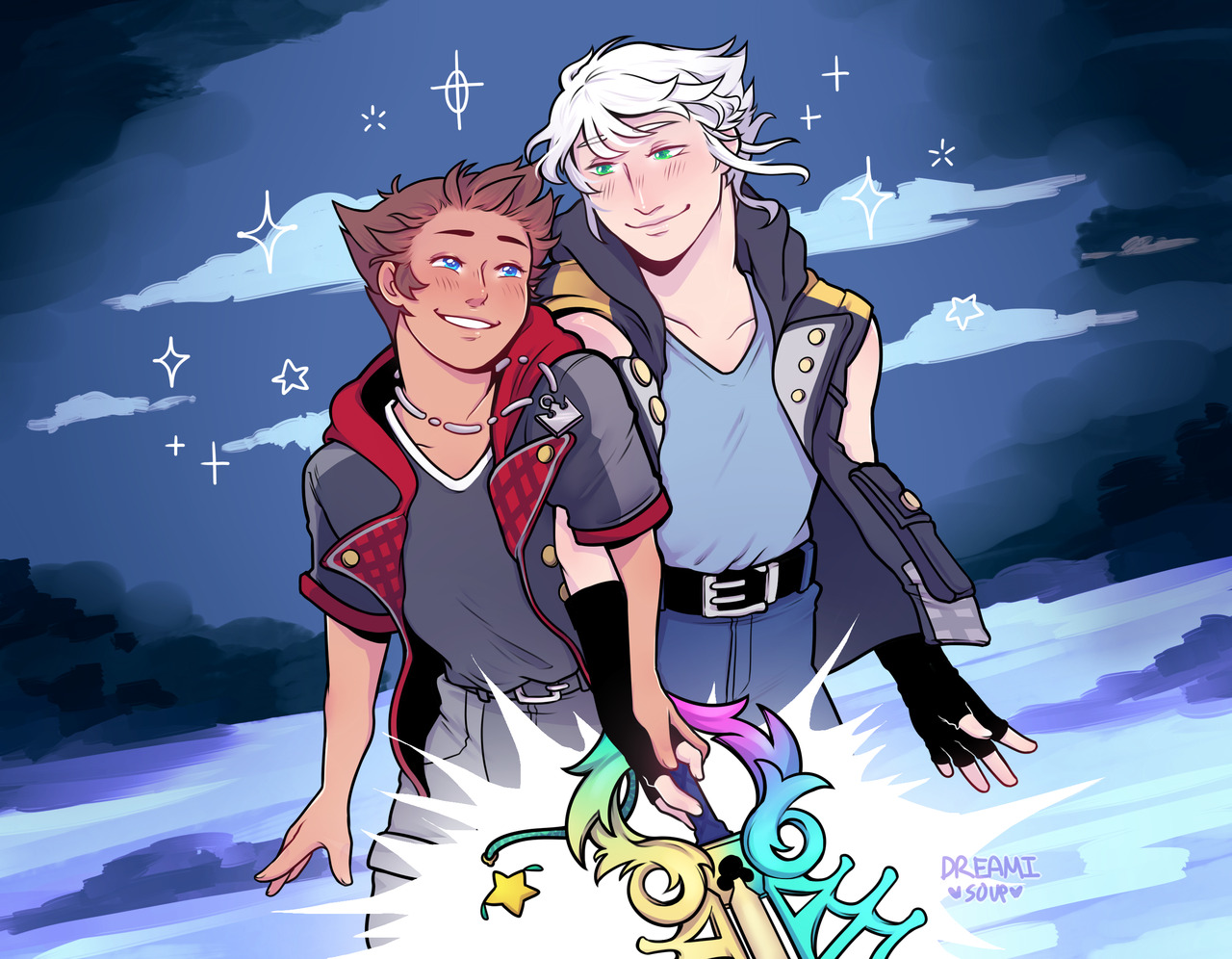 dreamisoup:  “Together!” speedpainti really loved this part in kh3… its one