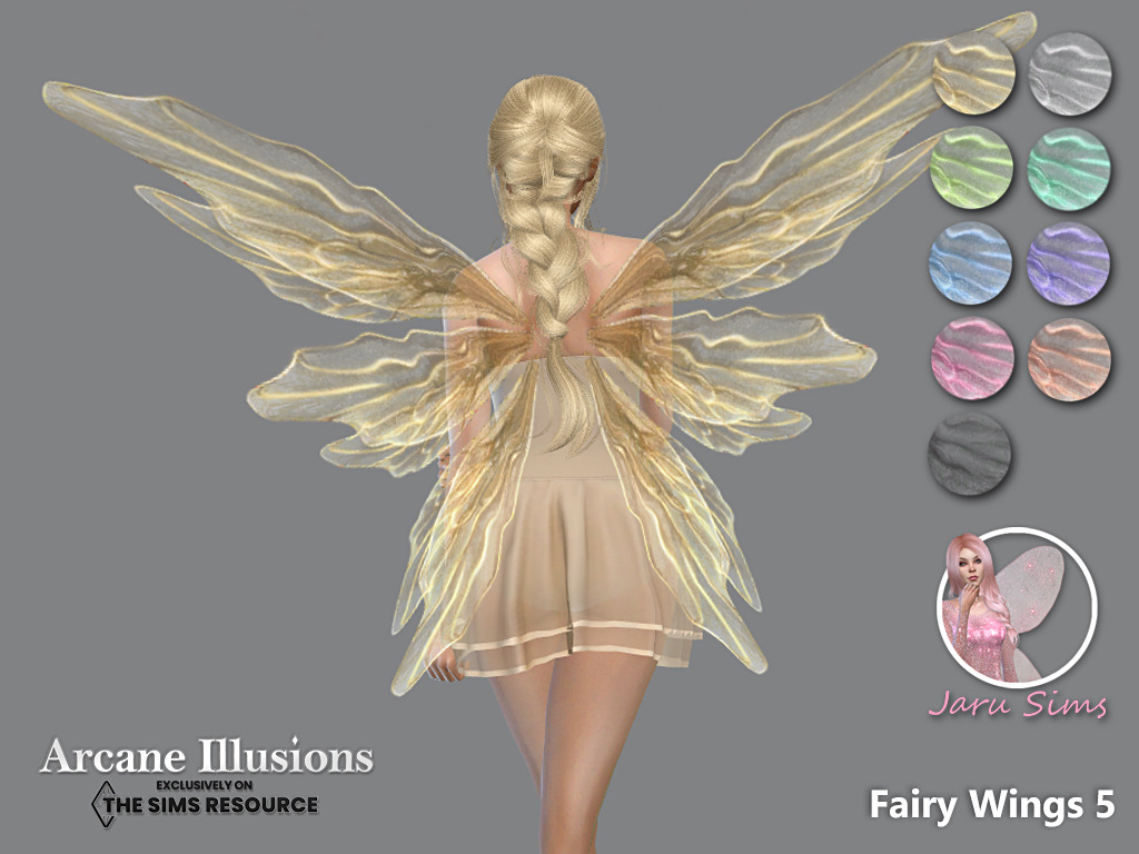 the back-view of jarusims's fairy wings 5. 