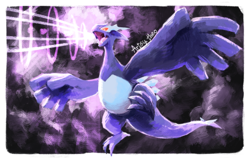 artsy-theo:  Pokécember 2021 day 20: XD001, Shadow Lugia!  