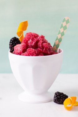 sweetoothgirl:  BLACKBERRY SAGE MARGARITA GRANITA  