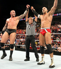 fishbulbsuplex:  Randy Orton and Cesaro