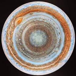 originallonemagpie:  Jupiter’s south pole.