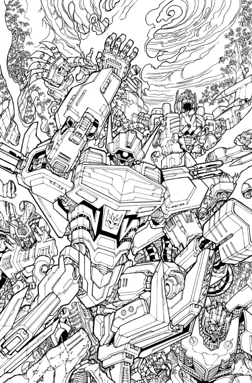 markerguru001:  here is the RI cover for MTMTE 27/ Dark Cybertron 10 it was a lot of fun to work on. i always wanted to draw a Shockwave cover. the colours were done by the amazing Mr. Josh Perez http://dyemooch.tumblr.com/ i’m always amazed at the