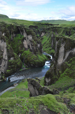 bluepueblo:  Fjardrargljufur Canyon, Iceland