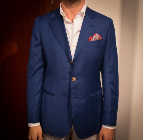 Vintage Claude Rousseau bespoke sport coat, former cutter at Camps and CifonelliNarin Couture bespok