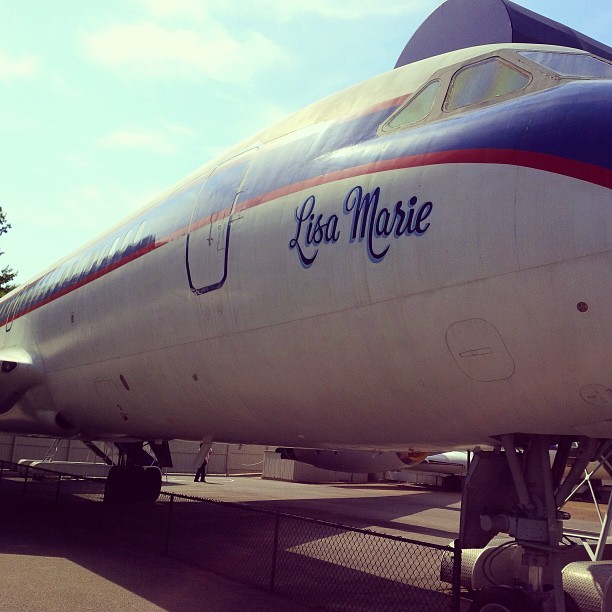 teganandsara:  Touring through the Lisa Marie plane was definitely the coolest part