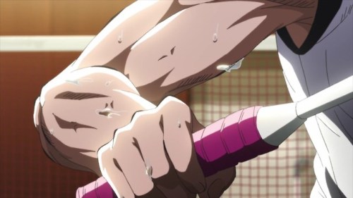 animemangamusclegirls: Hanebado! - Episode 8 (A.K.A Nagisa Aragaki’s biceps showcase).JUST LOOK AT T