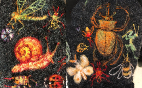 ink-the-artist:I felted mittens…with BUGS