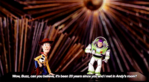 dailygiffing:Woody and Buzz Lightyear presenting at the 88th Academy Awards