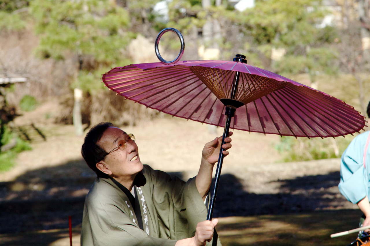 <p><b>May your 2016 be full of new challenges!</b><br/>(Man balancing and spinning a metal ring on an umbrella at Koishikawa Kōrakuen Garden.)</p>