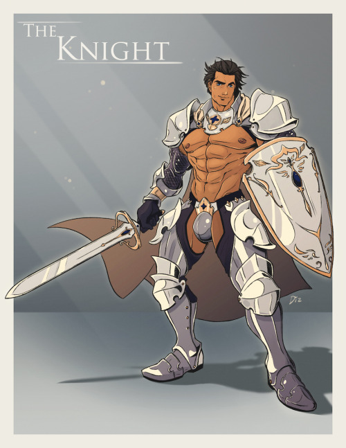 dizdoodz:  Heres a sexy Knight. The frist member of a bunch of sexy rpg characters I’m doing.  Nudey picture comin’ up! Hope you like <3 