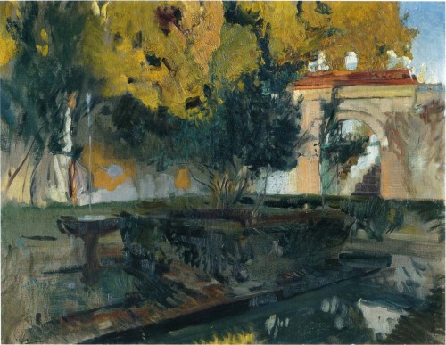 joaquin-sorolla: Generalife, Granada, 1910, Joaquín Sorolla Medium: oil,canvas