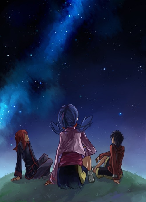 alternative-pokemon-art:ArtistA picture including a nighttime sky by request.
